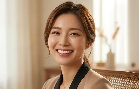 블랑쉬치과 성인 치아교정 이미지, 치아 배열과 턱 라인을 함께 고려한 교정 치료