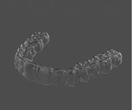 일반 투명교정 장치, 플라스틱 소재 기반의 단순 케이스 교정 방식