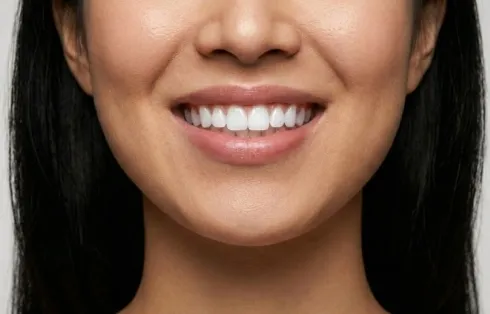 블랑쉬치과 구강전정술로 스마일 라인의 균형을 고려한 입술과 치아 이미지