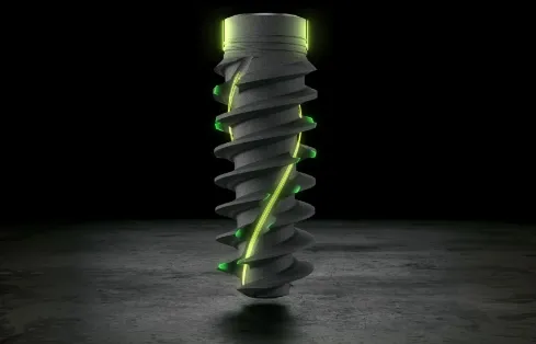 스트라우만 임플란트 이미지, 정밀한 표면 처리 기술이 적용된 프리미엄 임플란트