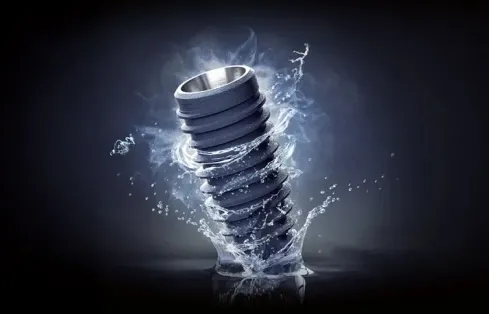 메가젠 임플란트 이미지, 고정력을 고려한 나사산 구조의 임플란트