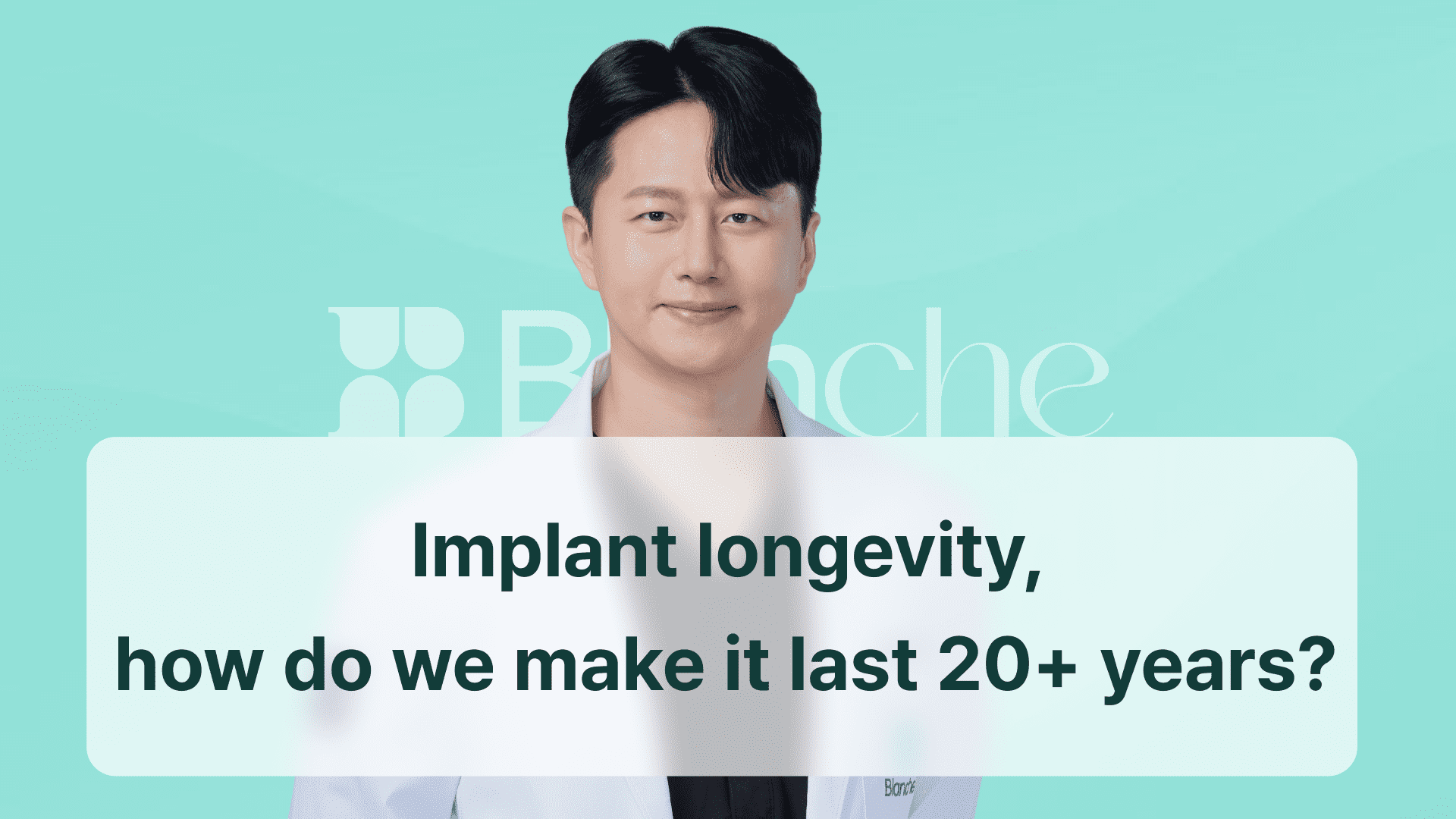 Implant longevity, how do we make it last 20+ years?