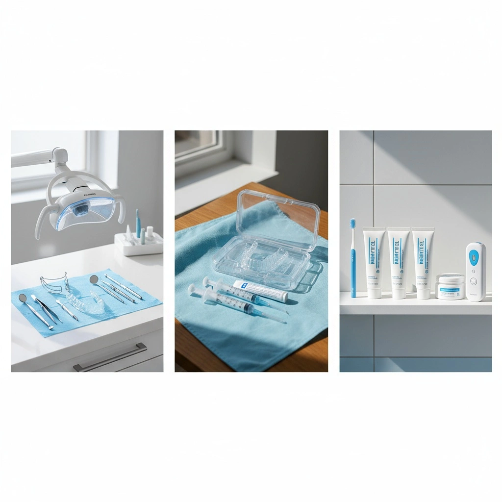 ホワイトニング効果の種類を比較:オフィス・ホーム・セルフの違い