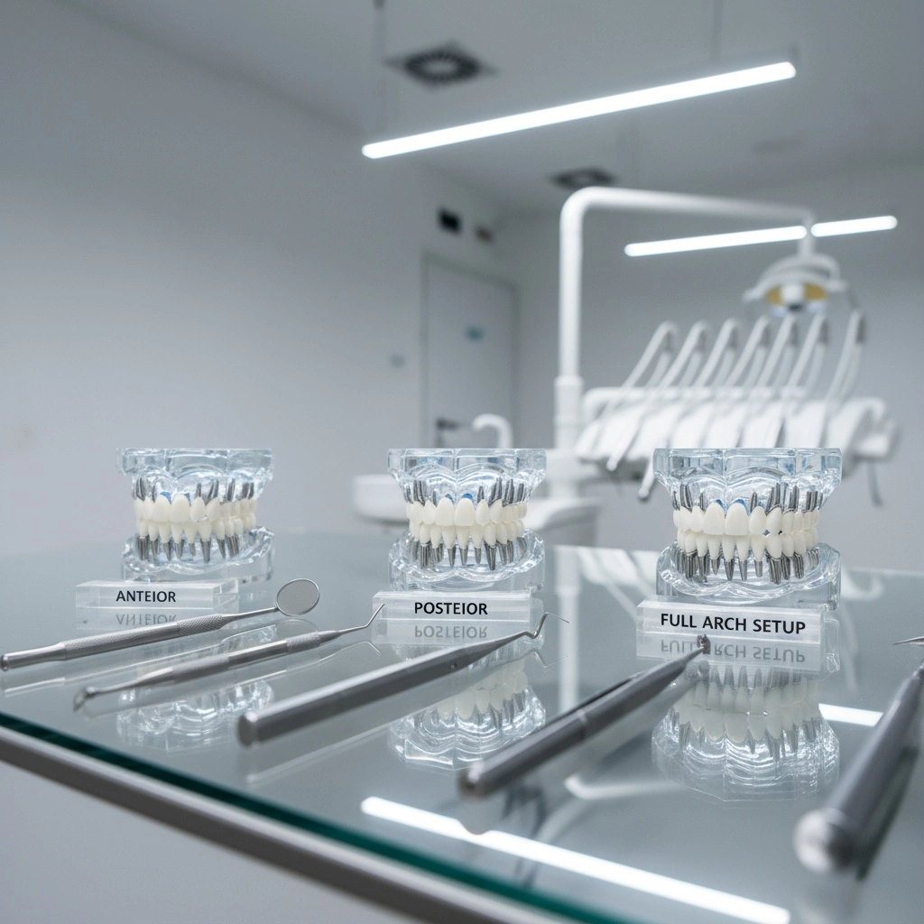 インプラント治療の部位別費用相場:前歯・奥歯・全顎の違い