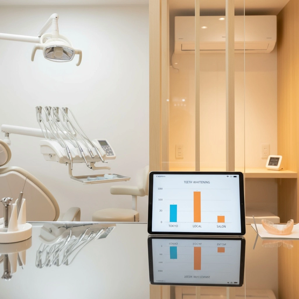 ホワイトニング値段の地域差とクリニック比較