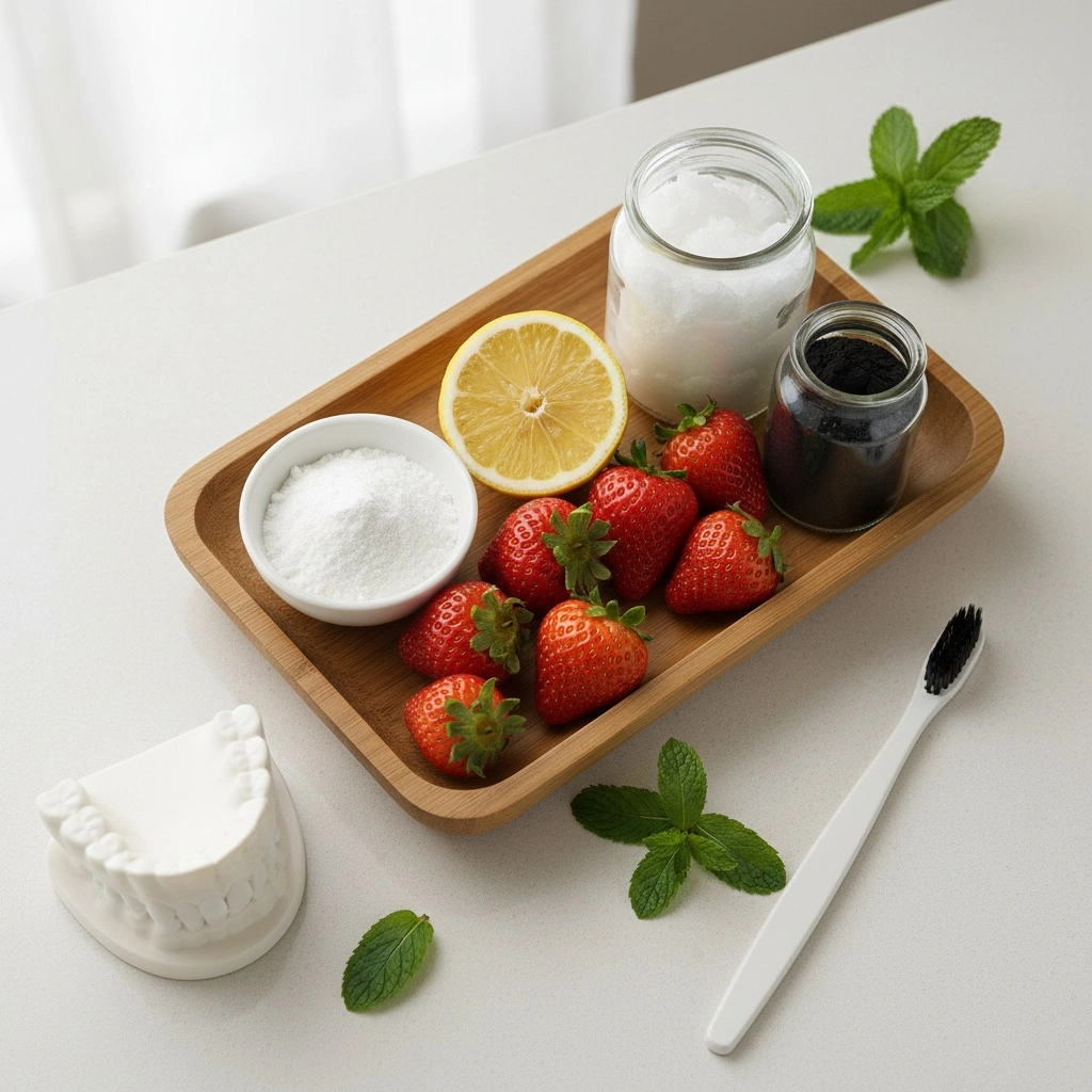 자연 재료를 활용한 치아 미백 방법과 주의사항