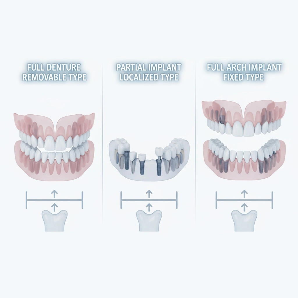 기존 틀니 및 일반 임플란트 대비 풀아치 치료의 차별성