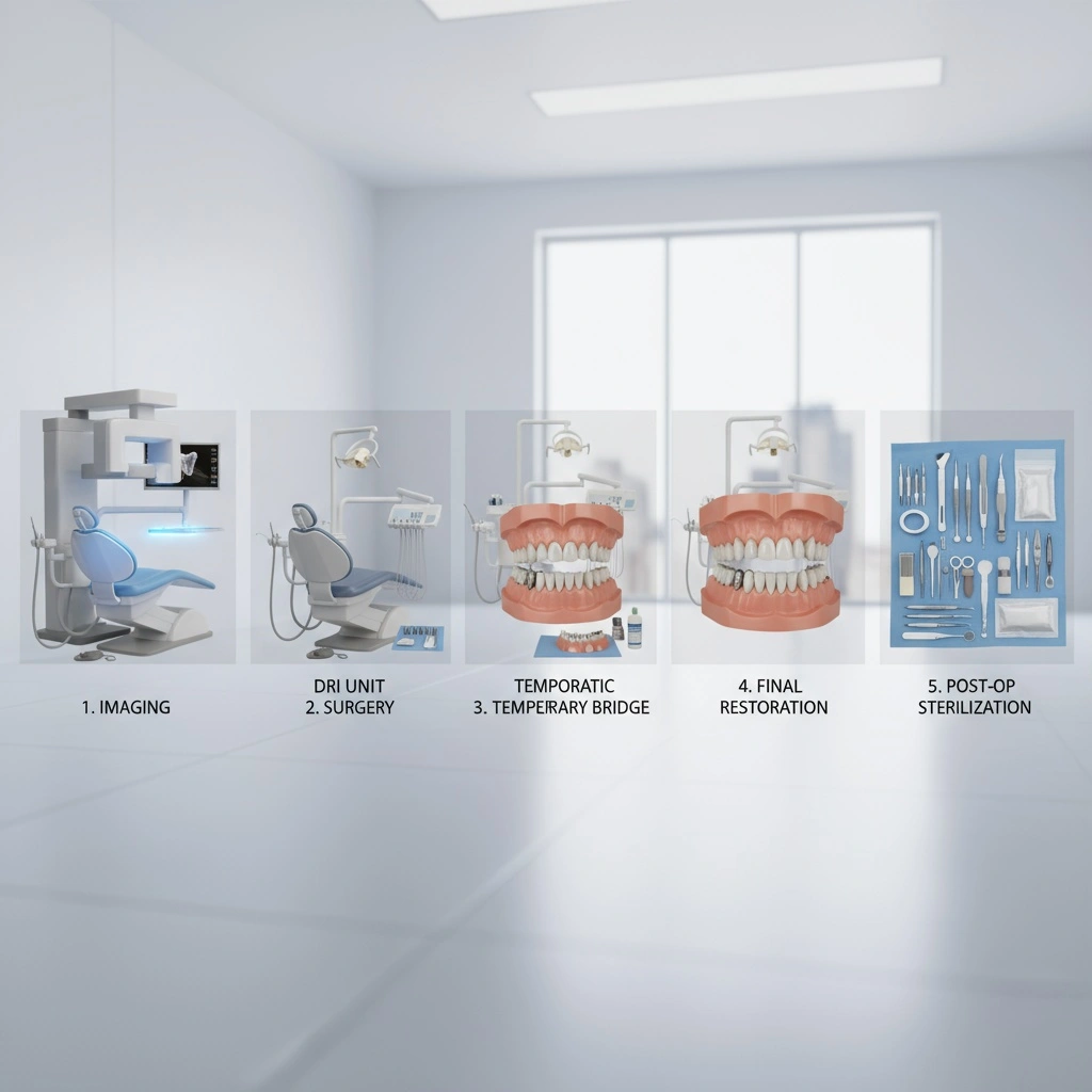 풀아치 임플란트의 시술 과정 단계별 설명