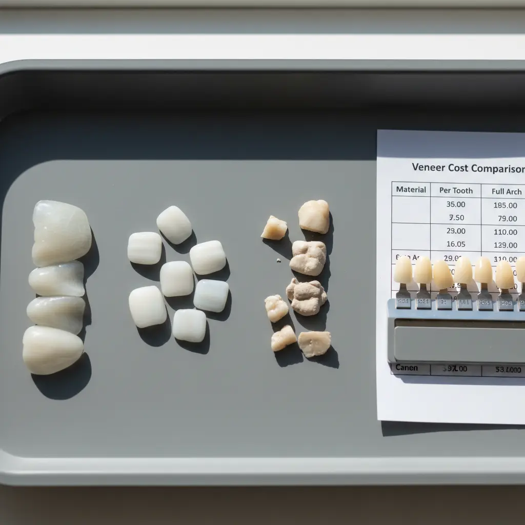 ラミネートベニア1本の費用相場と素材別比較