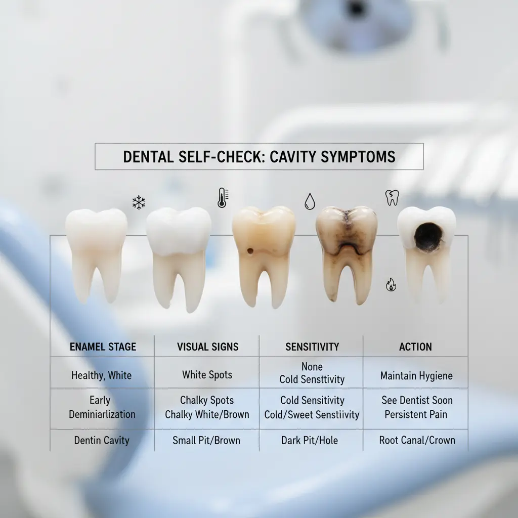 증상별 충치 자가진단 체크리스트로 상태 판단하기