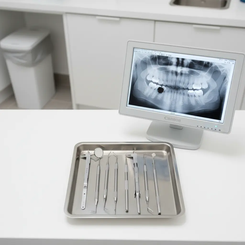 충치 냄새를 구별하기 위한 치과 진단 및 검사