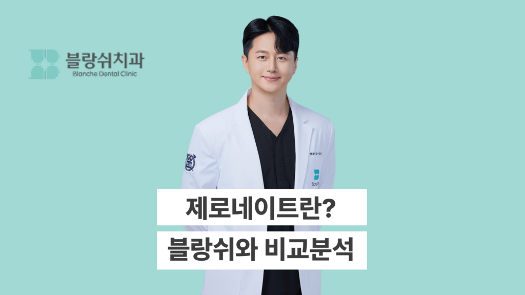 제로네이트 블랑쉬 비교분석 글