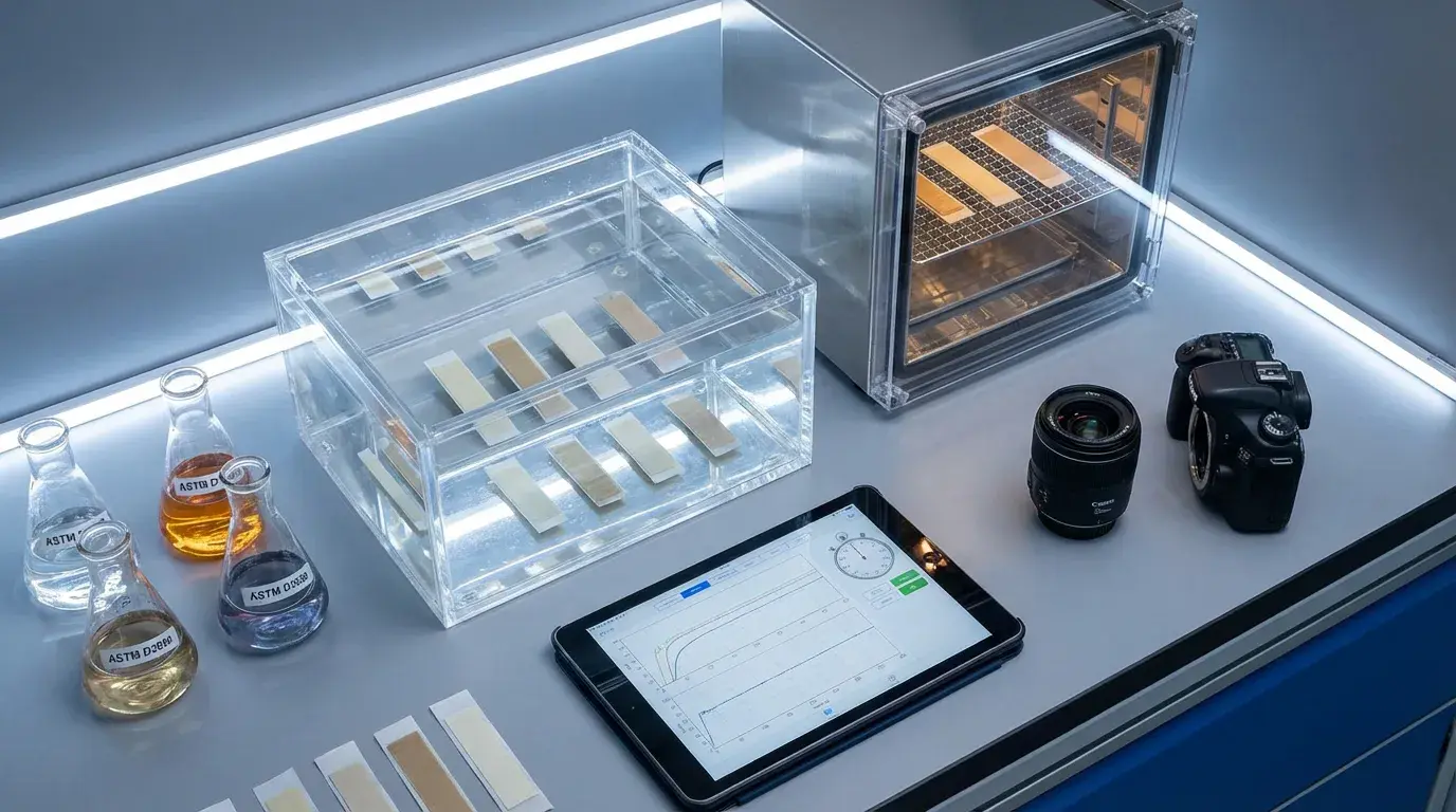 라미네이트 접착제의 내구성 및 품질 검증 절차