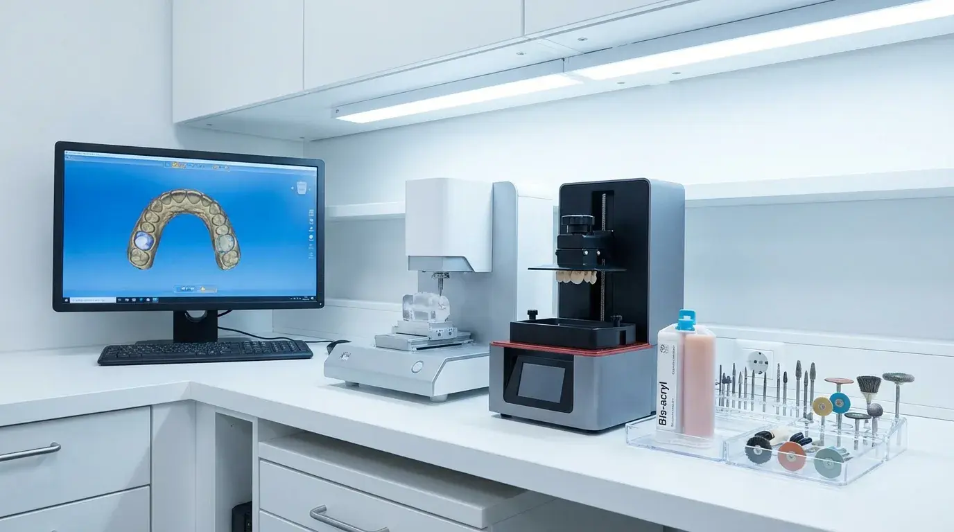 라미네이트 임시치아 제작 과정과 사용되는 재료