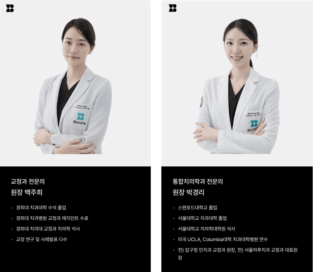 블랑쉬치과 교정전문의
