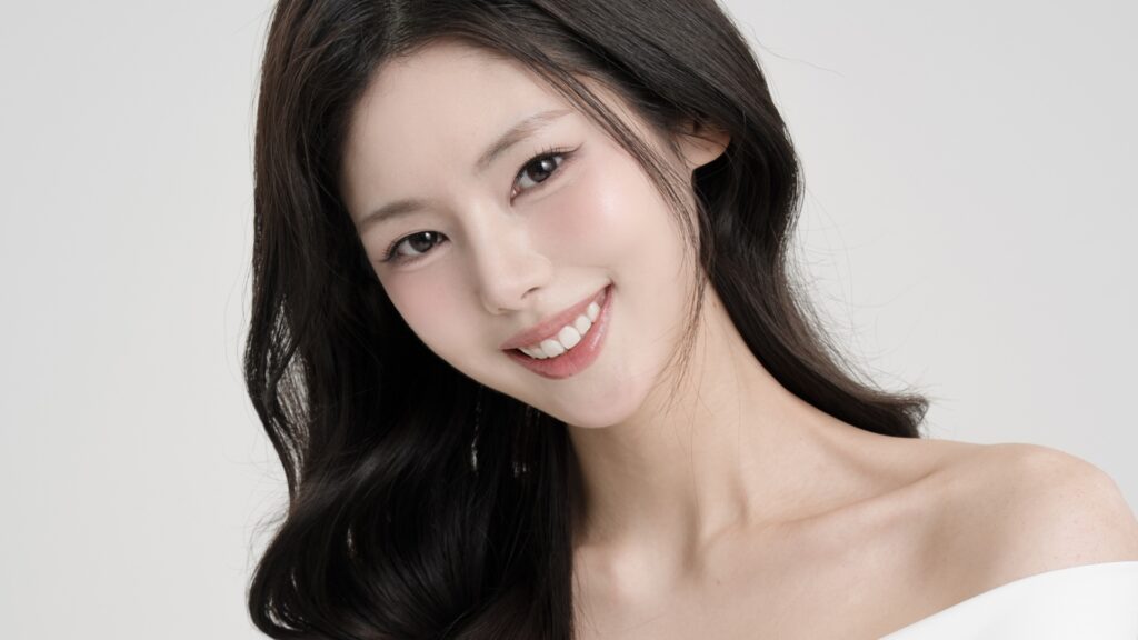 라미네이트 몇개, 웃을 때 보이는 범위